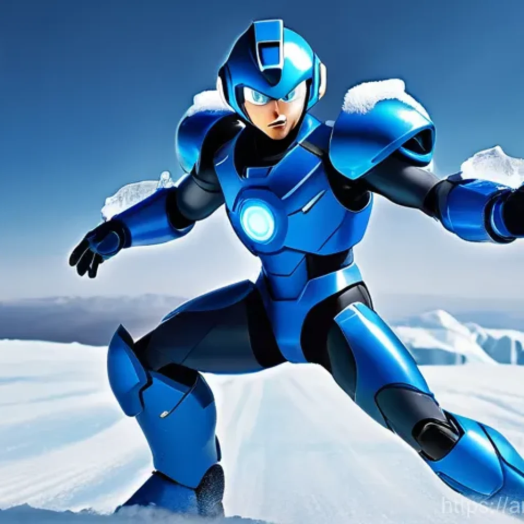 록맨 X 숨겨진 아머 획득법 - **Prompt for Foot Armor:** "A dynamic, heroic shot of Mega Man X, wearing his iconic blue and li...
