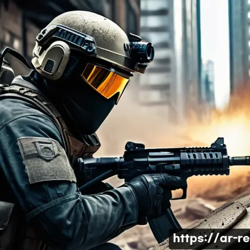 타임 크라이시스 숨겨진 팁 - **A male protagonist in a tense urban shootout scenario.** He is wearing full, modern tactical comba...