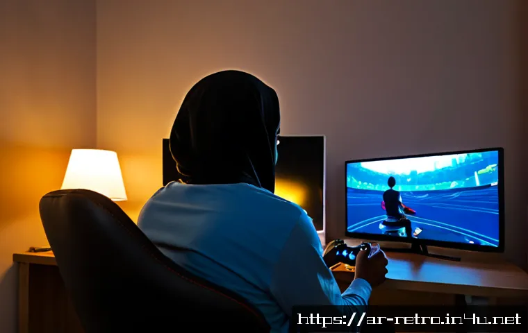겟앰프드 게임 모드 분석 - Photorealistic Arab young adult gamer in a modern Riyadh-style apartment, seated at a clean desktop ...